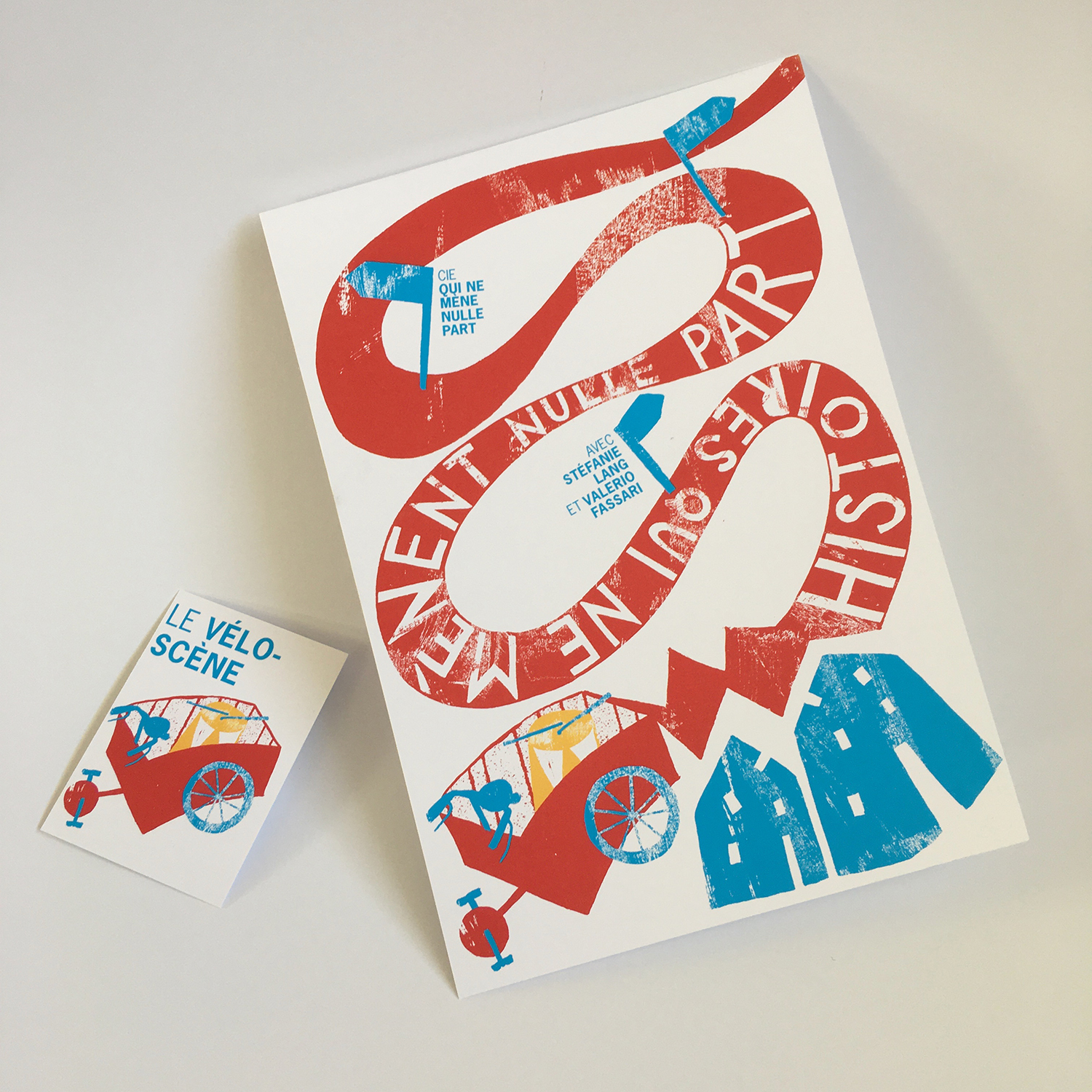 Mattea Gianotti Grafik, Illustration, Literaturvermittlung, LiteraturLabor SIKJM: Le Vélo Scène - 