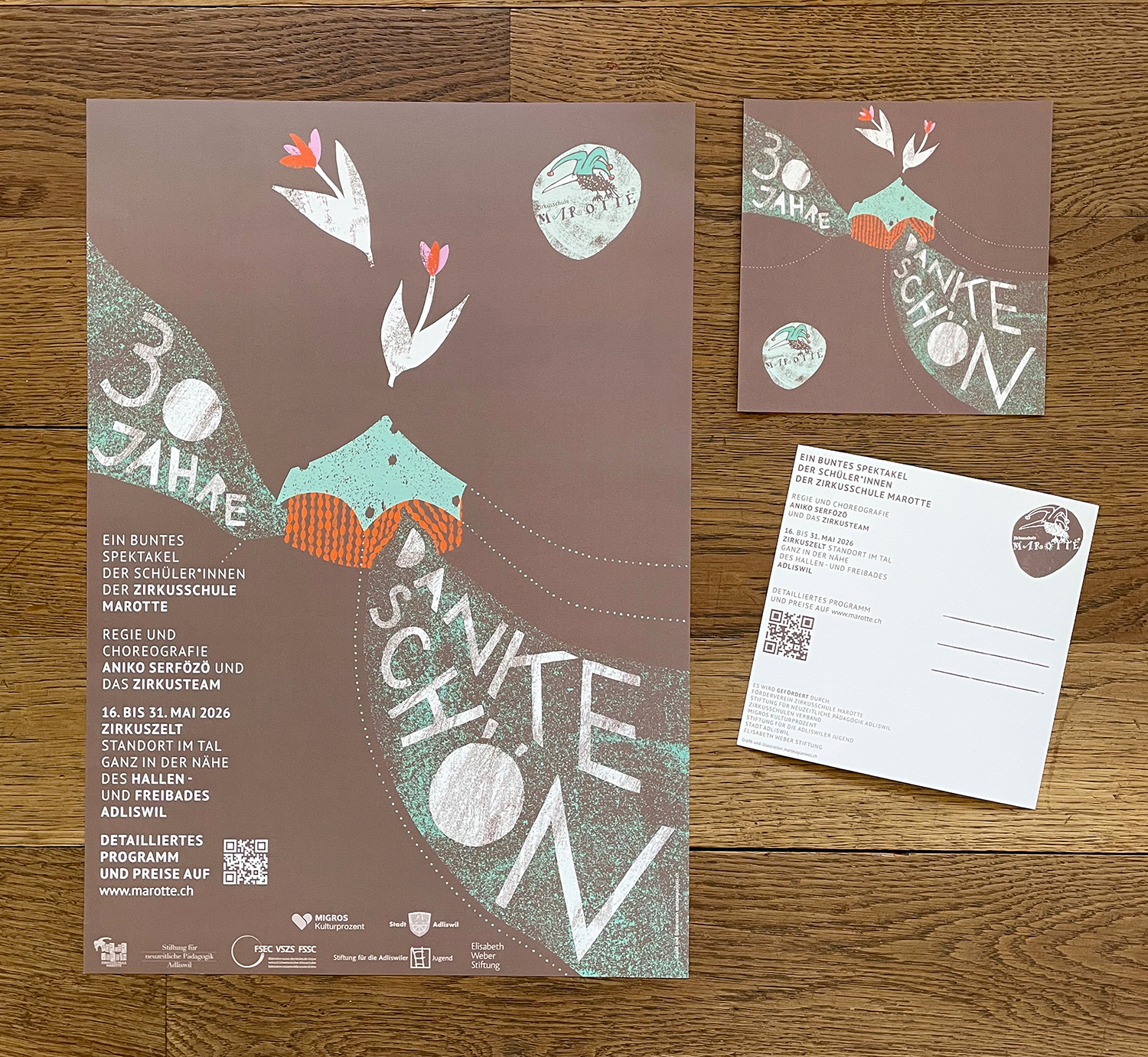 Mattea Gianotti Grafik, Illustration, Literaturvermittlung, LiteraturLabor SIKJM: Zirkusschule Marotte - 