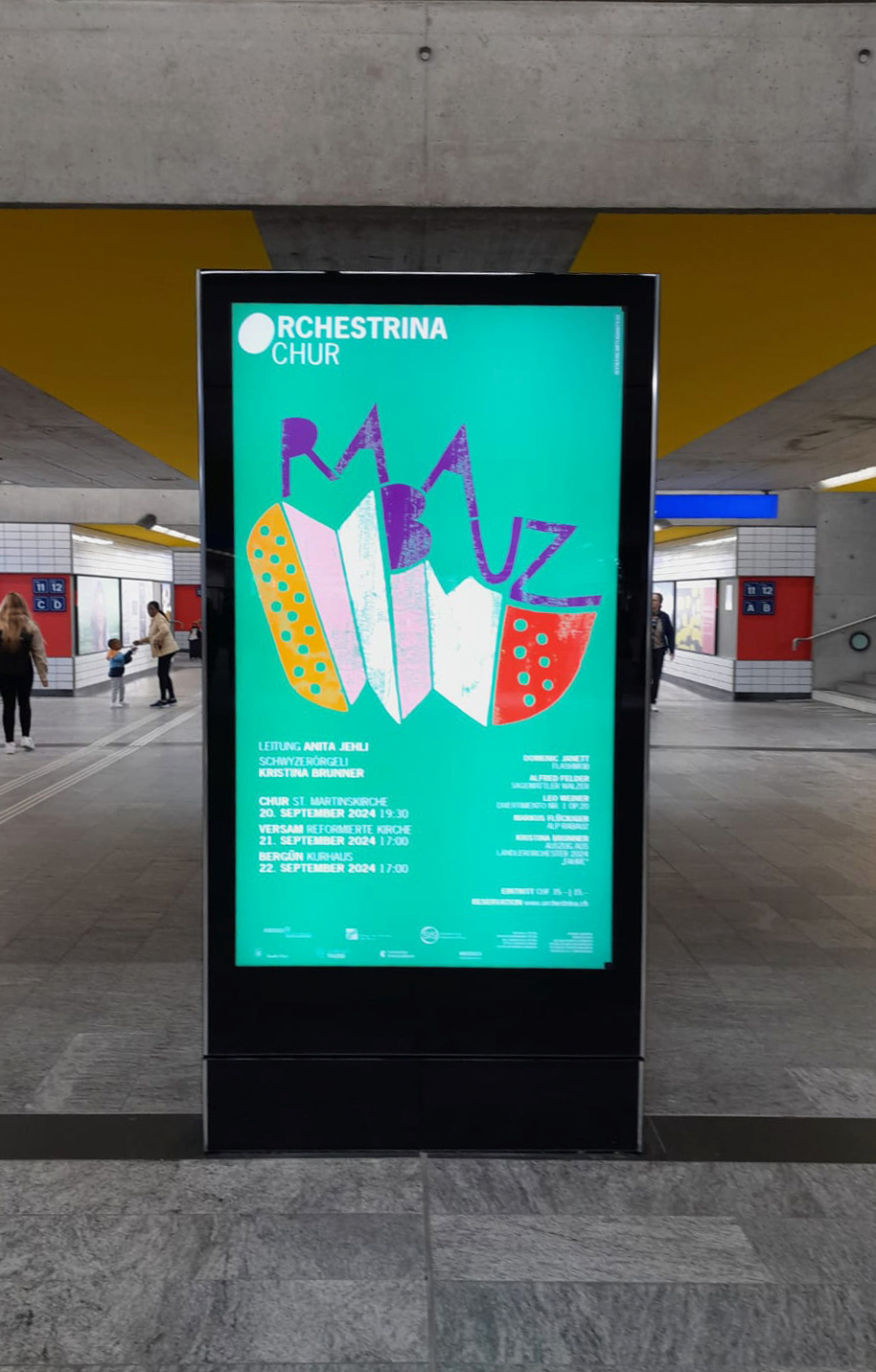 Mattea Gianotti Grafik, Illustration, Literaturvermittlung, LiteraturLabor SIKJM: Orchestrina Chur - 