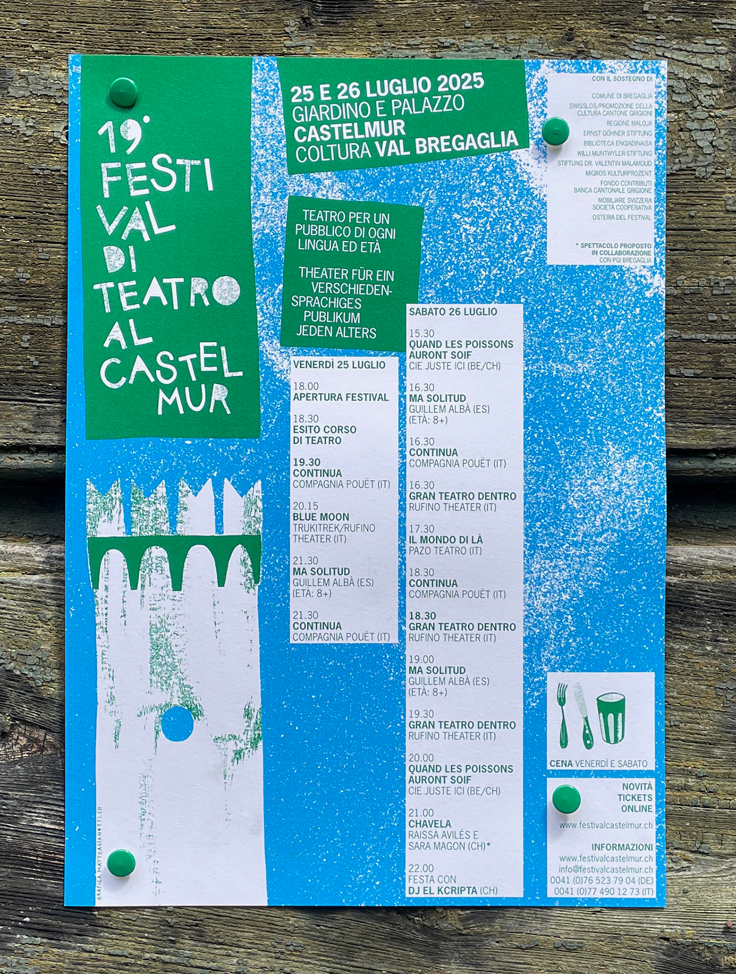 Mattea Gianotti Grafik, Illustration, Literaturvermittlung, LiteraturLabor SIKJM: Festival Di Teatro - 
