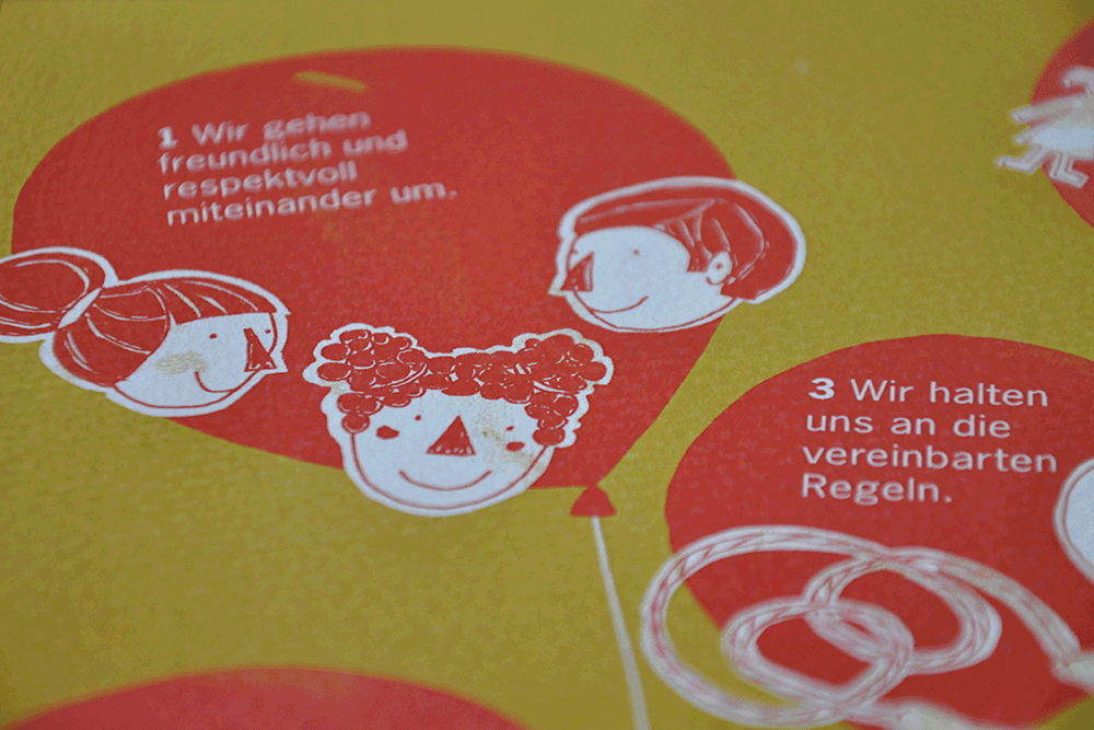 Mattea Gianotti Grafik, Illustration, Literaturvermittlung, LiteraturLabor SIKJM: Pfade Plakat - Schule Wollishofen - 