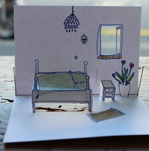 Mattea Gianotti Grafik, Illustration, Literaturvermittlung, LiteraturLabor SIKJM: Pup Up Bilder - 